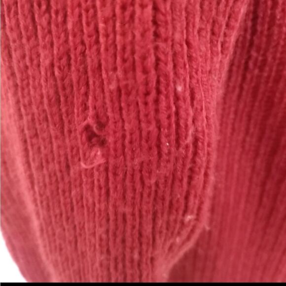 NO BOUNDARIES RUST LACE UP BACK LONG CARDIGAN SZ.XL GUC - Picture 6 of 9